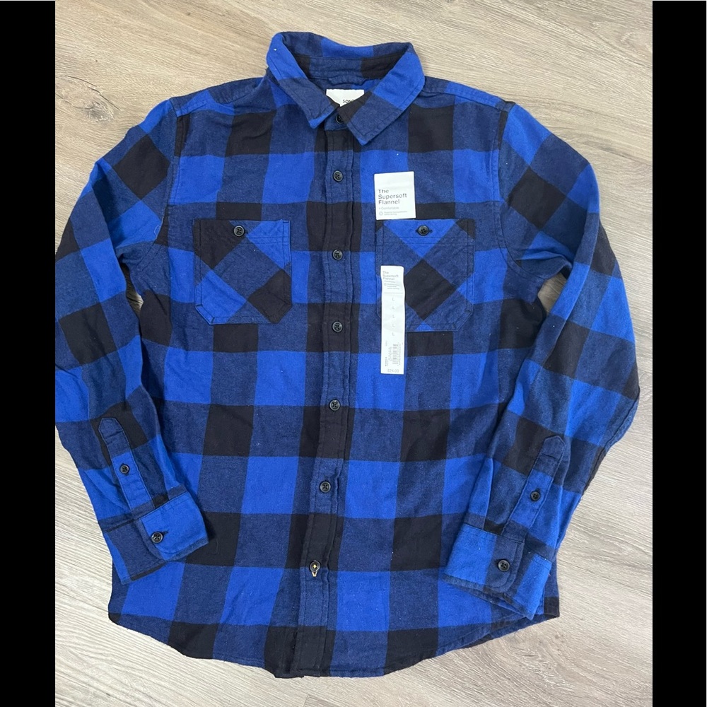 Boys Sonoma Long sleeve flannel shirt size large
